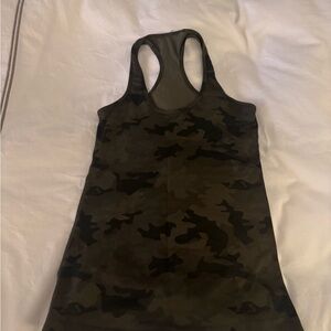 Lululemon Athletica Olive Camo Racerback Tank